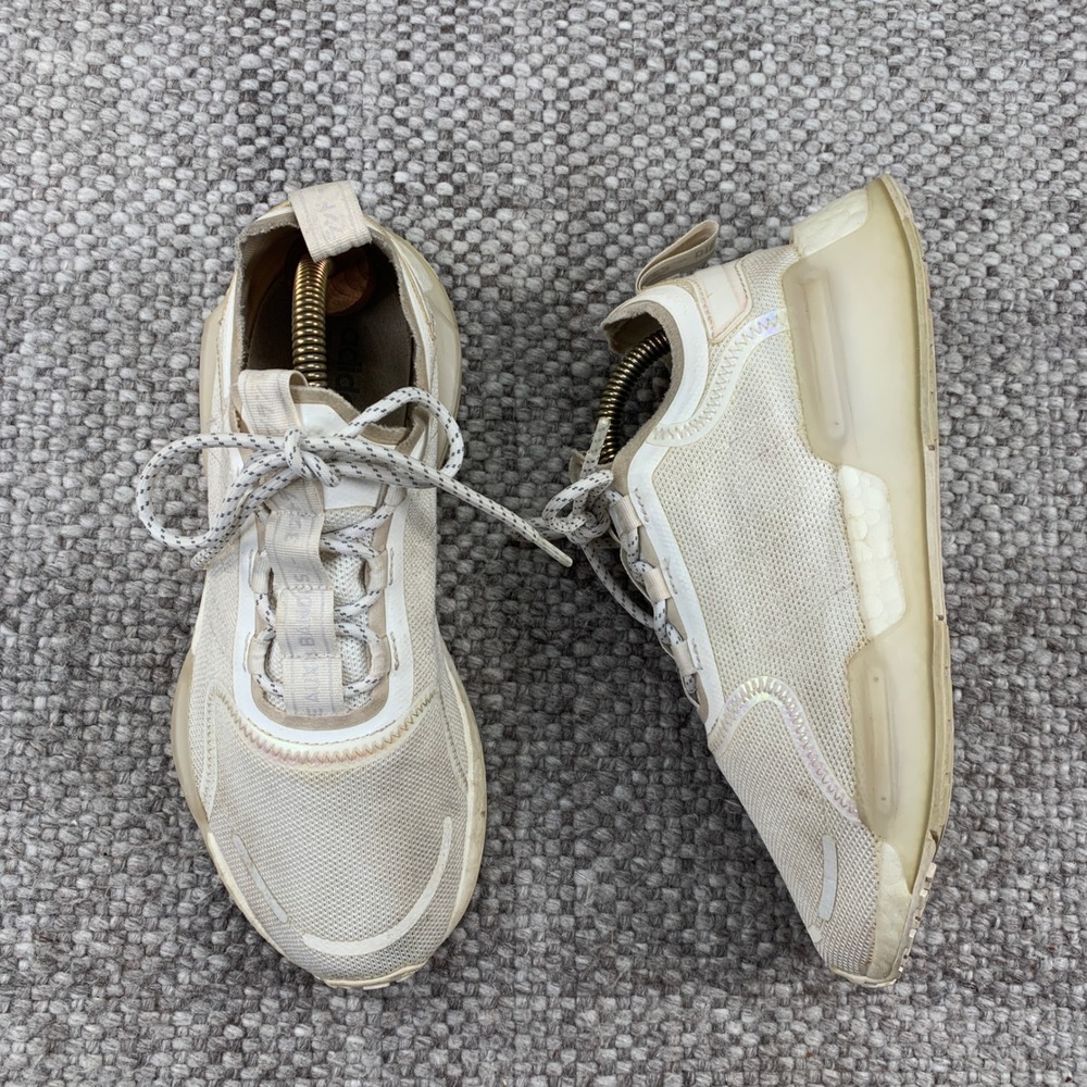 Adidas NMD_V3 Sneakers Womens 6.5 Cream Iridescent GX5698 Boost Running Shoes